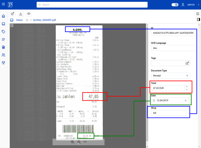 document custom fields